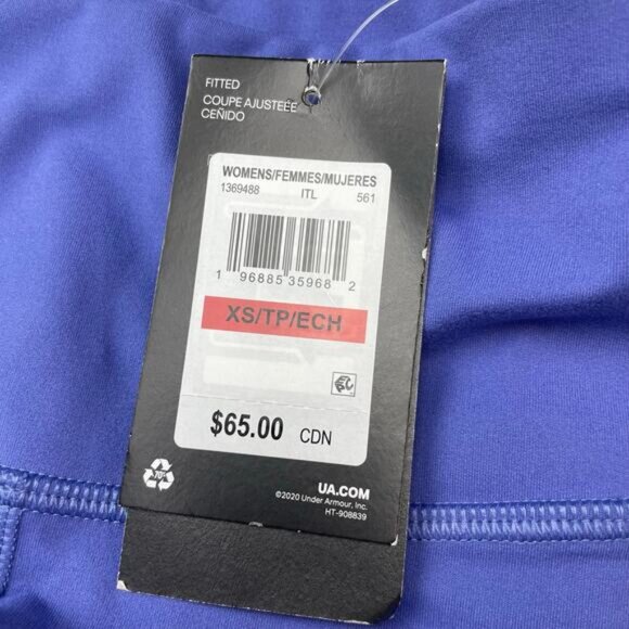 Under Armour Motion Ankle Leggings In Starlight Celeste Women's Size XS - Picture 4 of 7